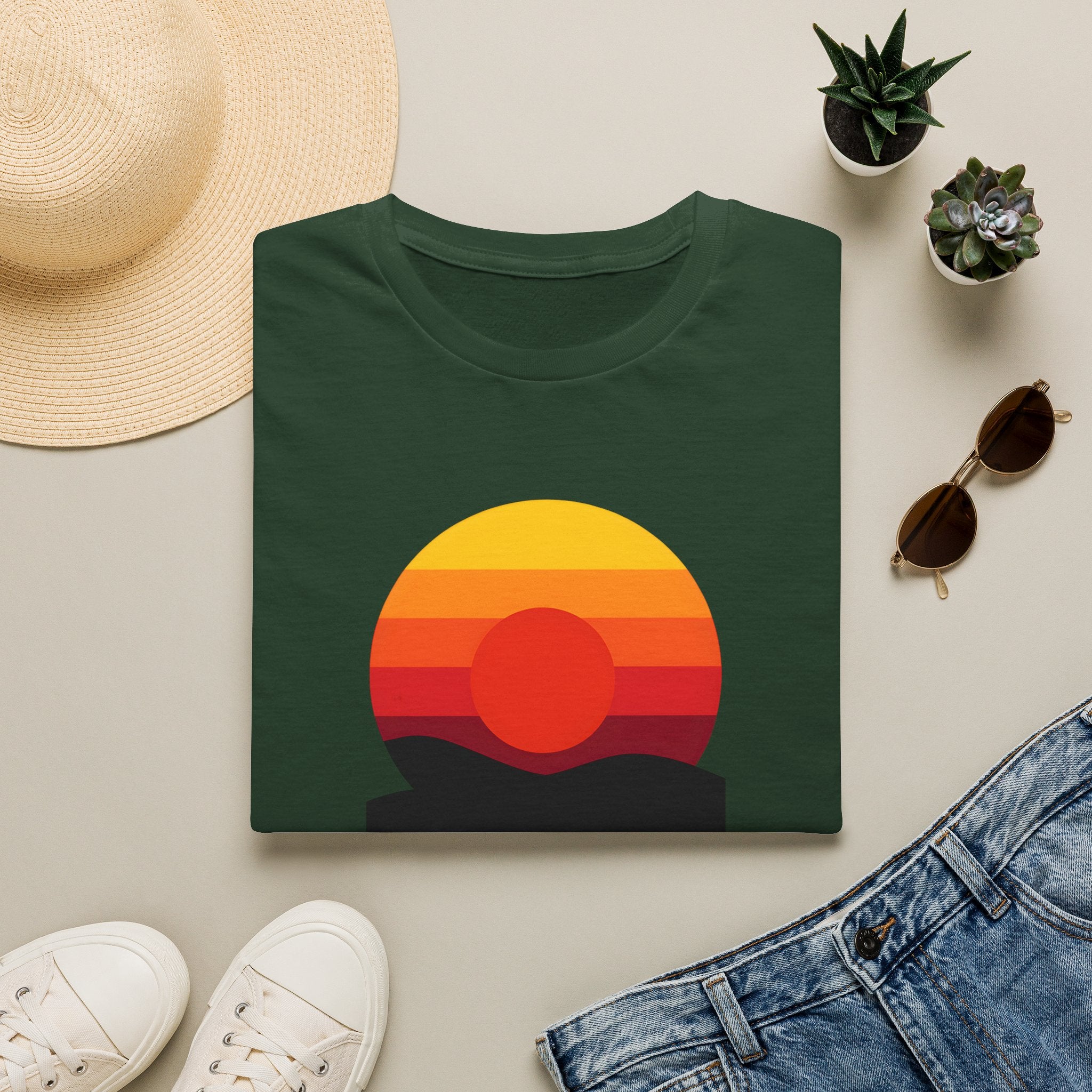 Vibrant Sunset Gradient T-Shirt