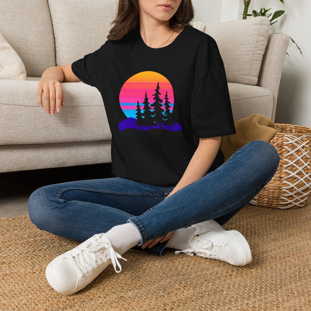 Sunset Pine Silhouettes T-Shirt