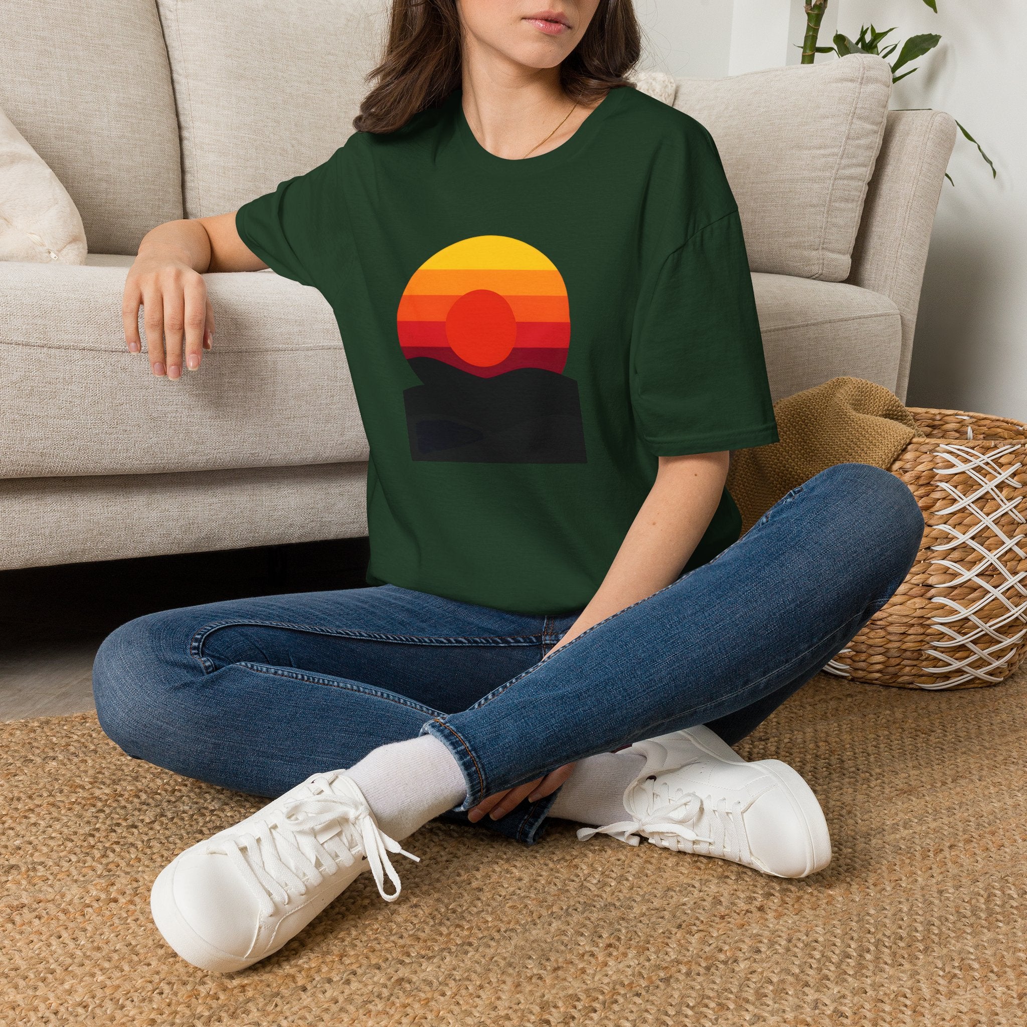 Vibrant Sunset Gradient T-Shirt