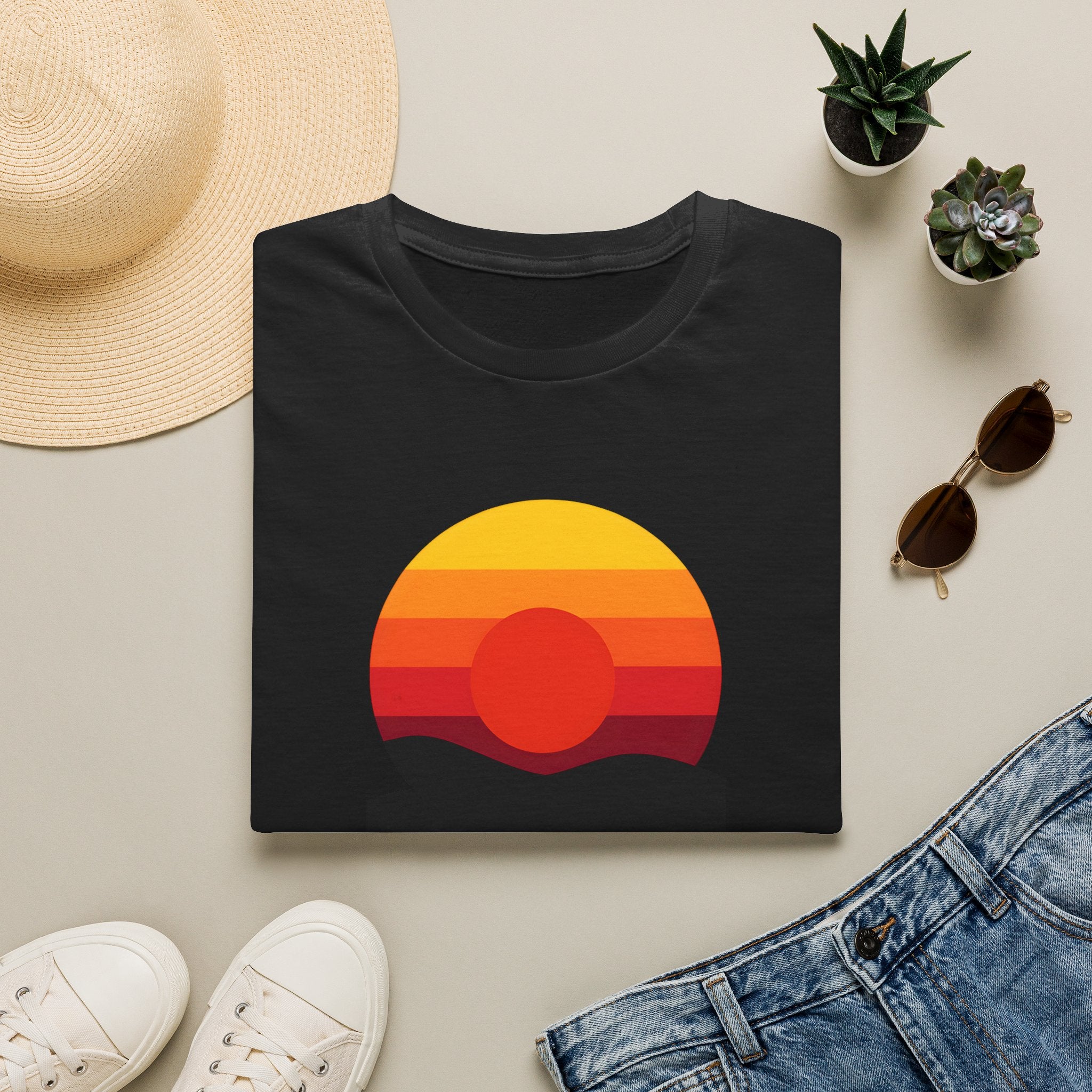 Vibrant Sunset Gradient T-Shirt