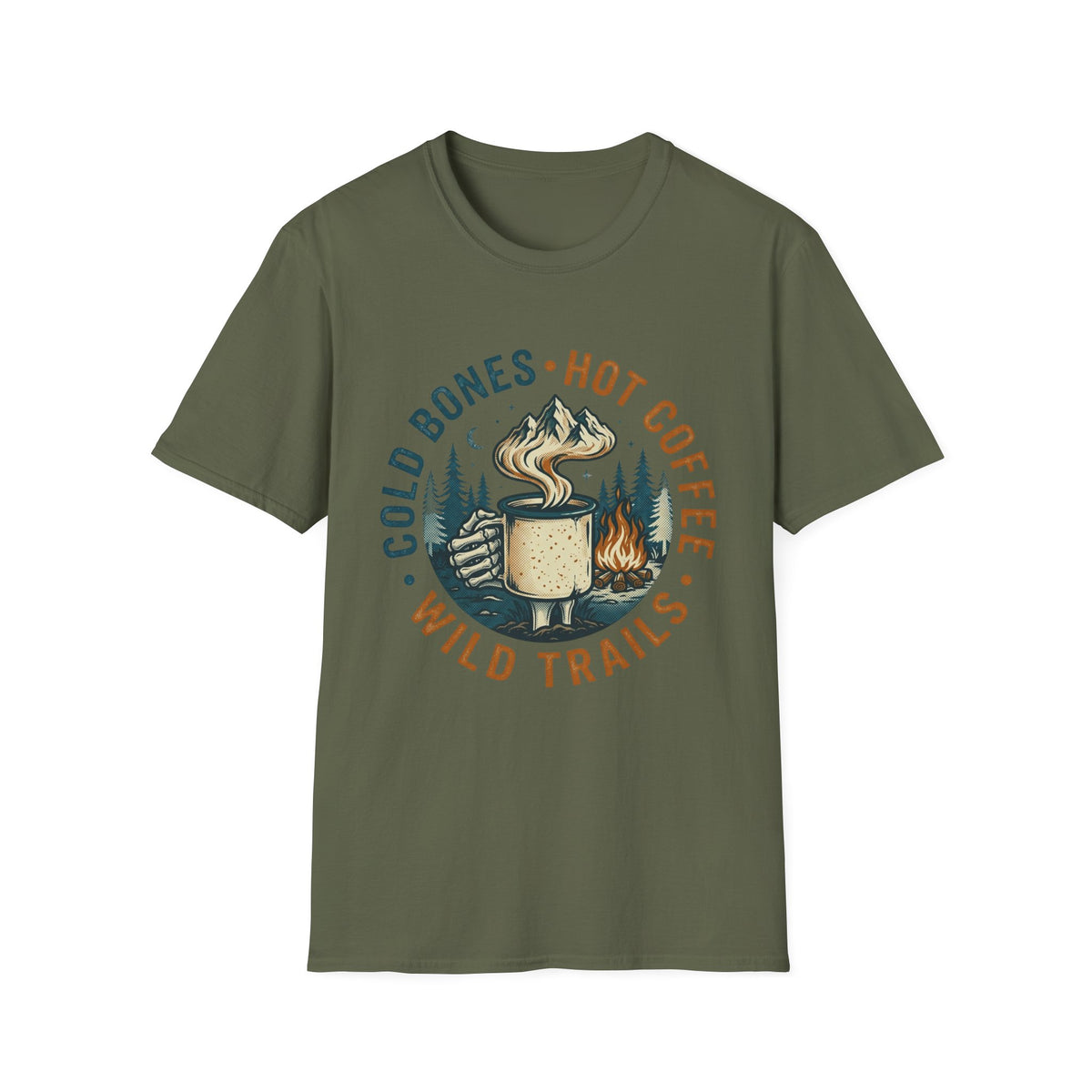 Cold bones hot coffee T-Shirt