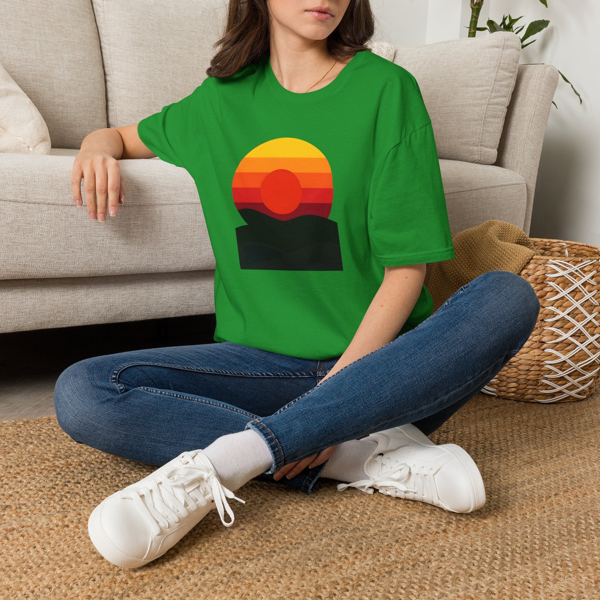 Vibrant Sunset Gradient T-Shirt
