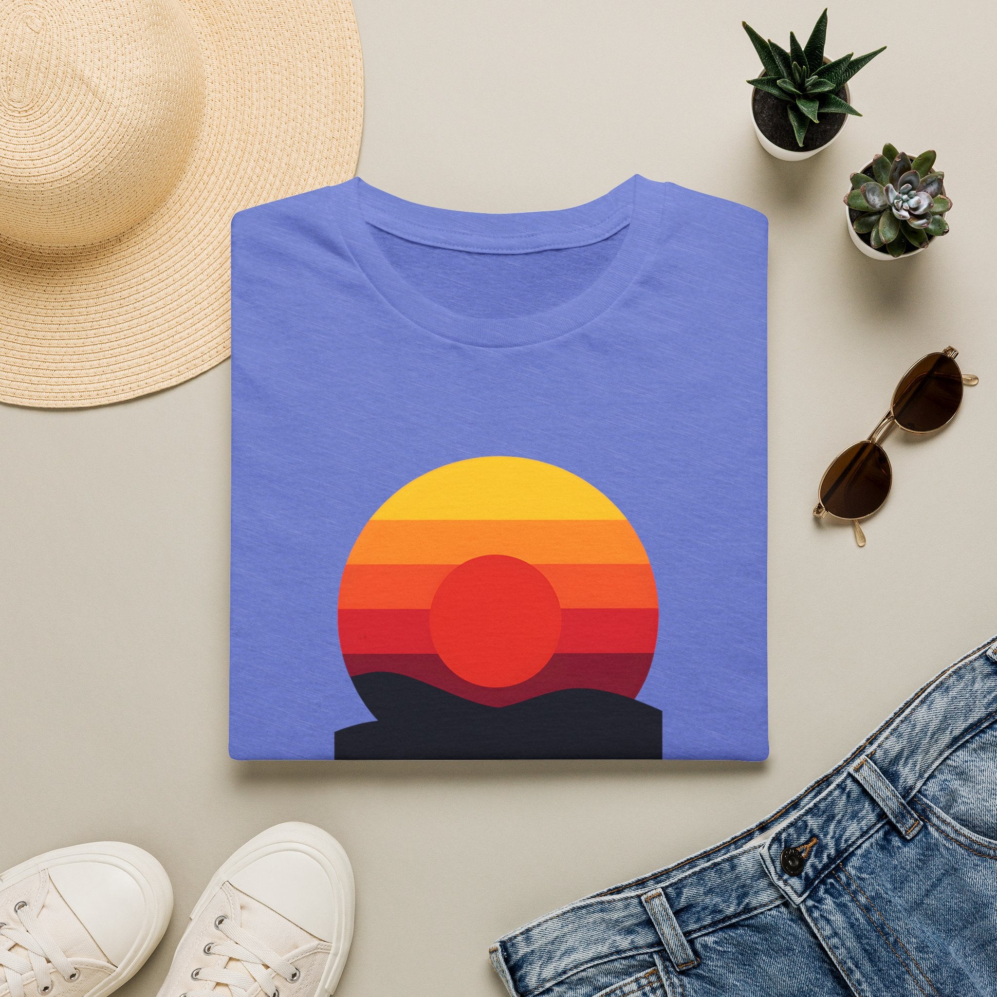 Vibrant Sunset Gradient T-Shirt