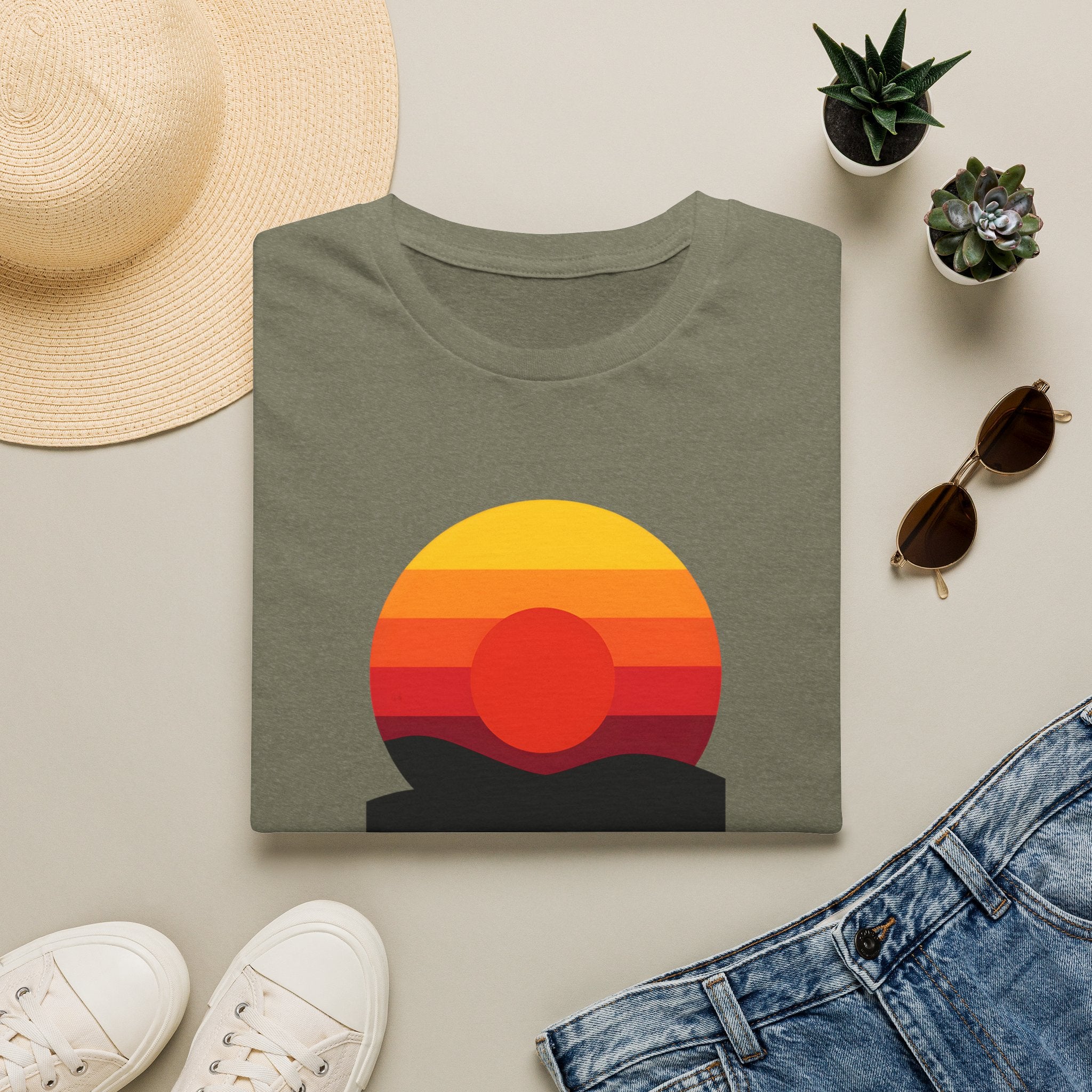 Vibrant Sunset Gradient T-Shirt