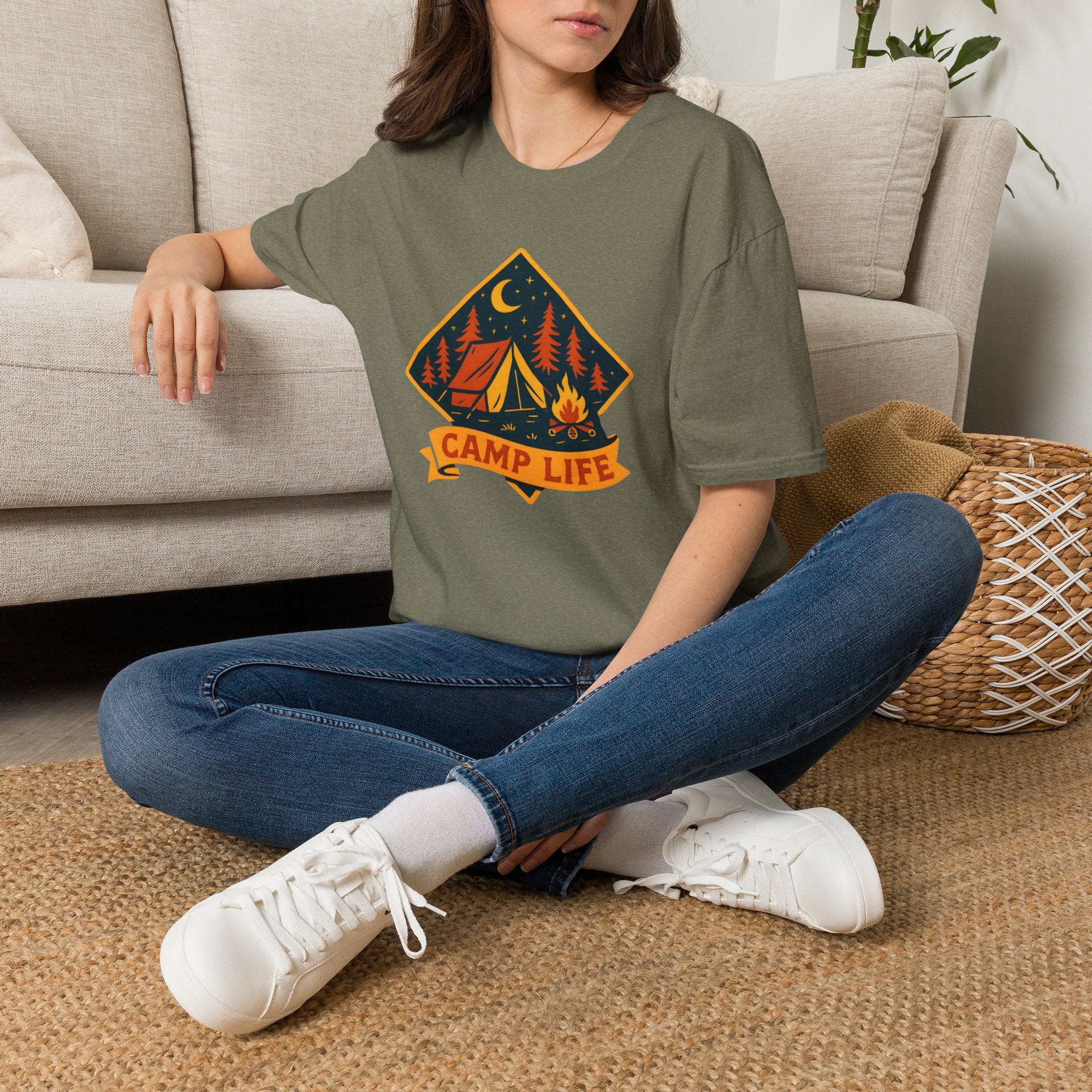 Camping Night Campfire T-Shirt