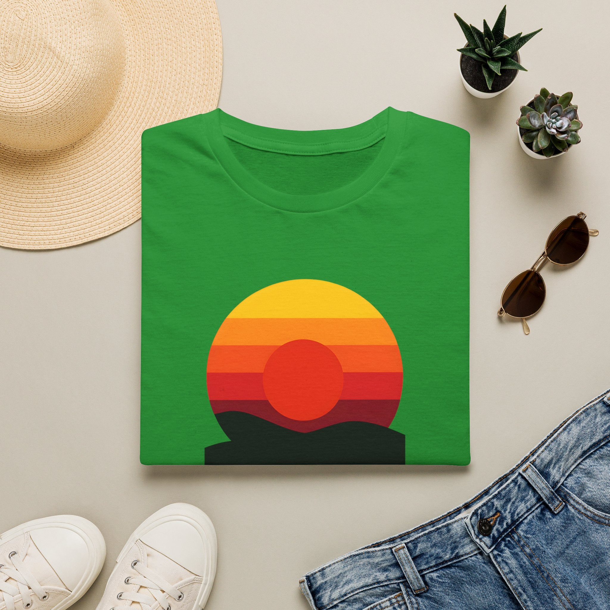 Vibrant Sunset Gradient T-Shirt