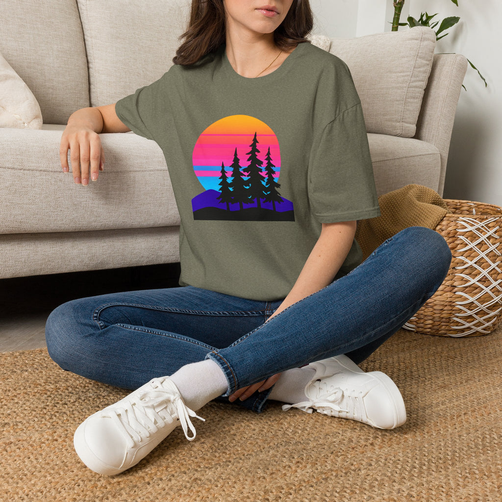 Sunset Pine Silhouettes T-Shirt