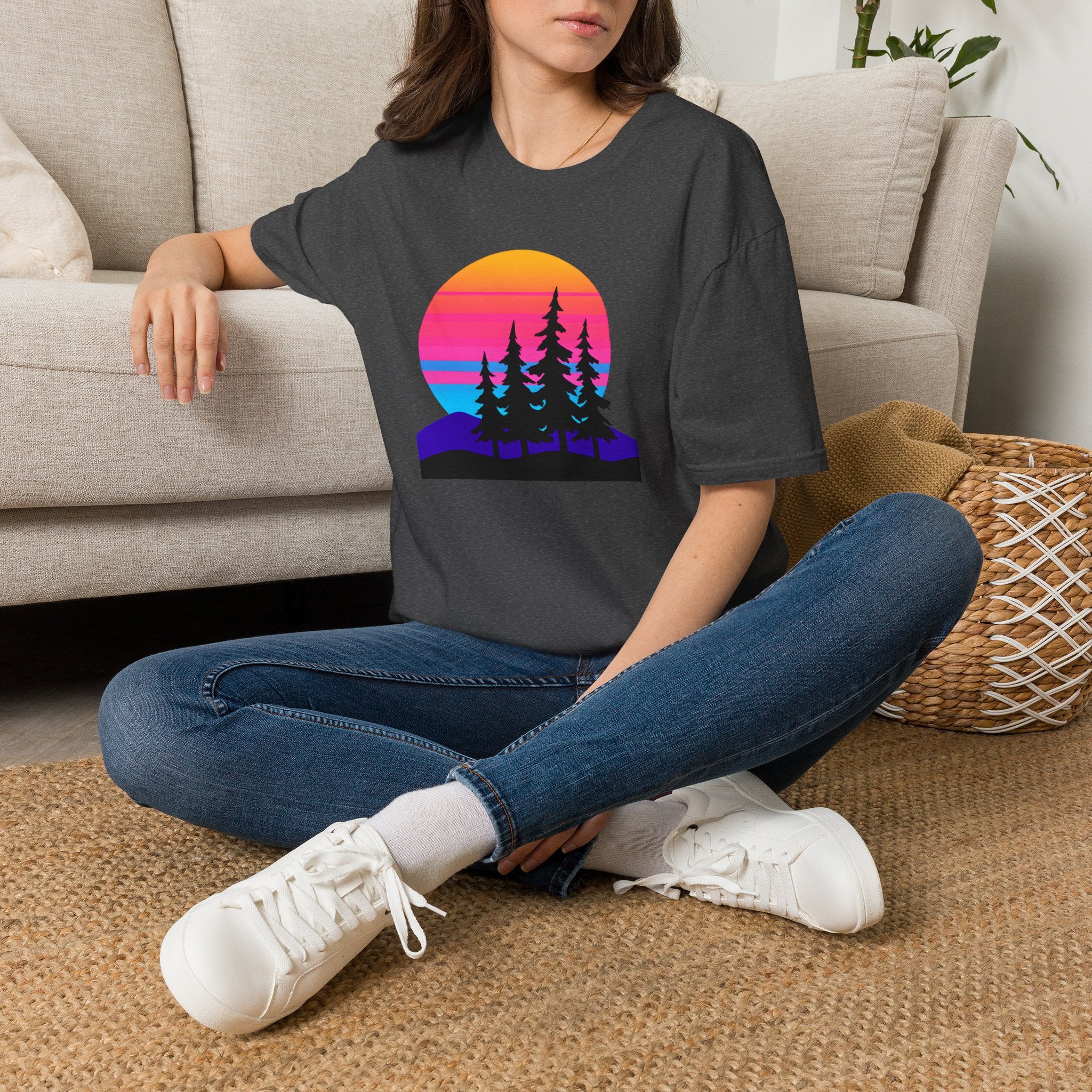 Sunset Pine Silhouettes T-Shirt