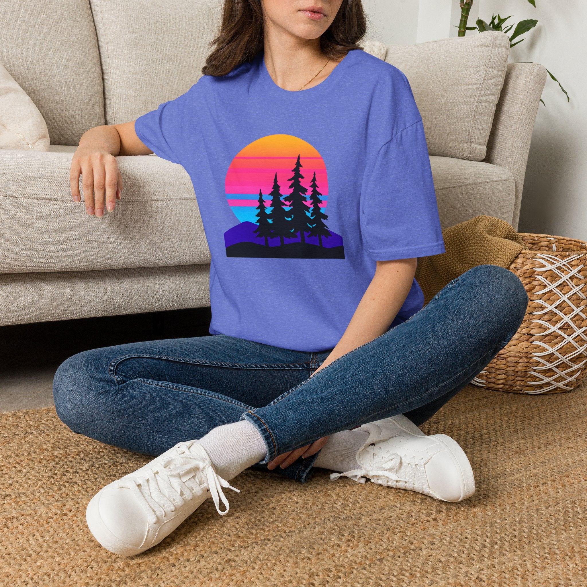 Sunset Pine Silhouettes T-Shirt