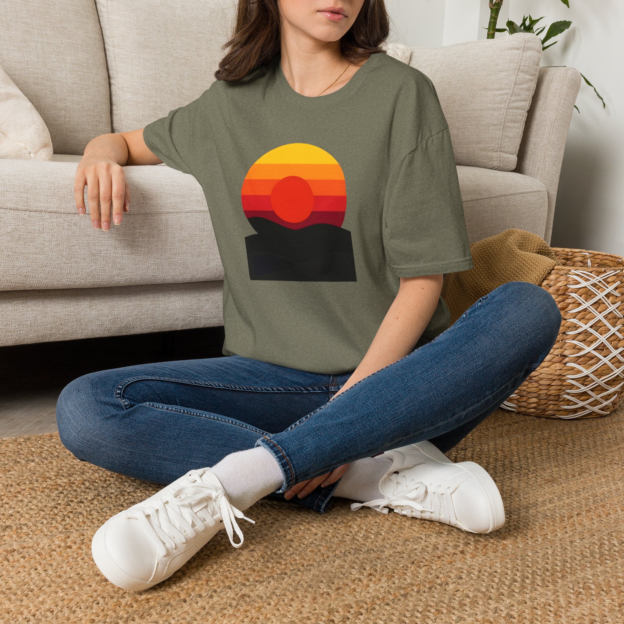 Vibrant Sunset Gradient T-Shirt